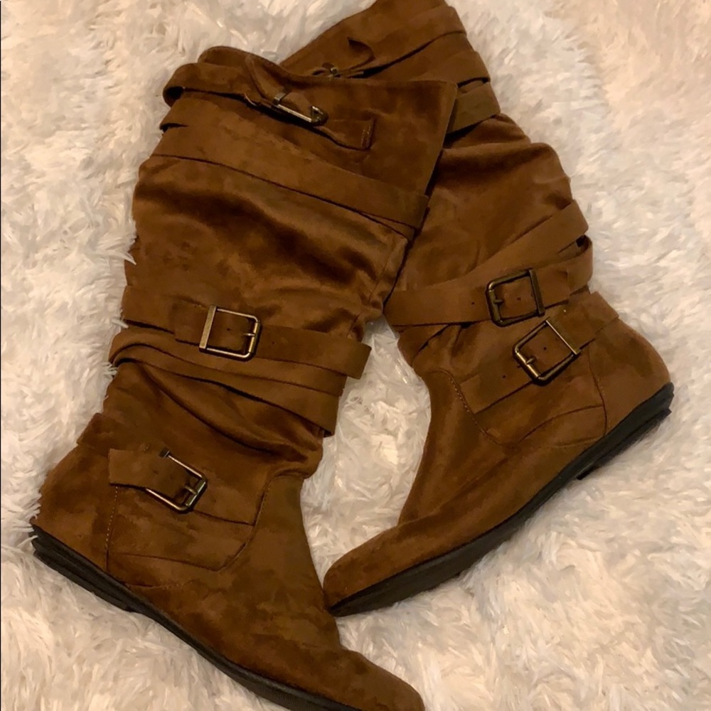 JustFab suede boots 6.5W